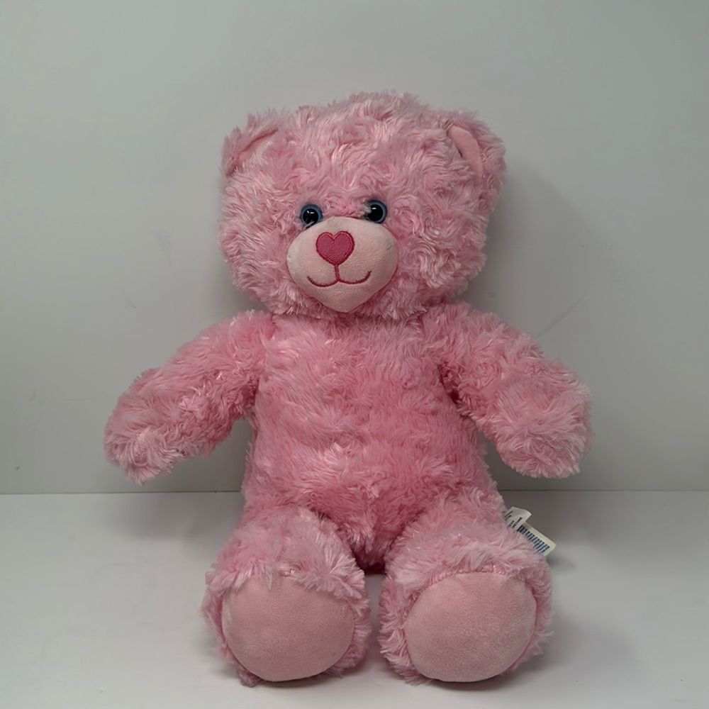 Build a Bear baby pink bear stuffed animal plush